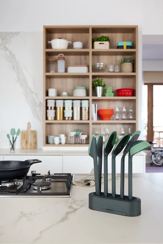 Cucina e Bar Lekue set accesori da cucina con supporto Non-Scratch pacco da 5 883484 verde