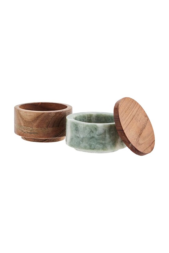 Madam Stoltz recipiente pentru condimente cu capac Marble 2-pack KT27536.GRN multicolor AA00