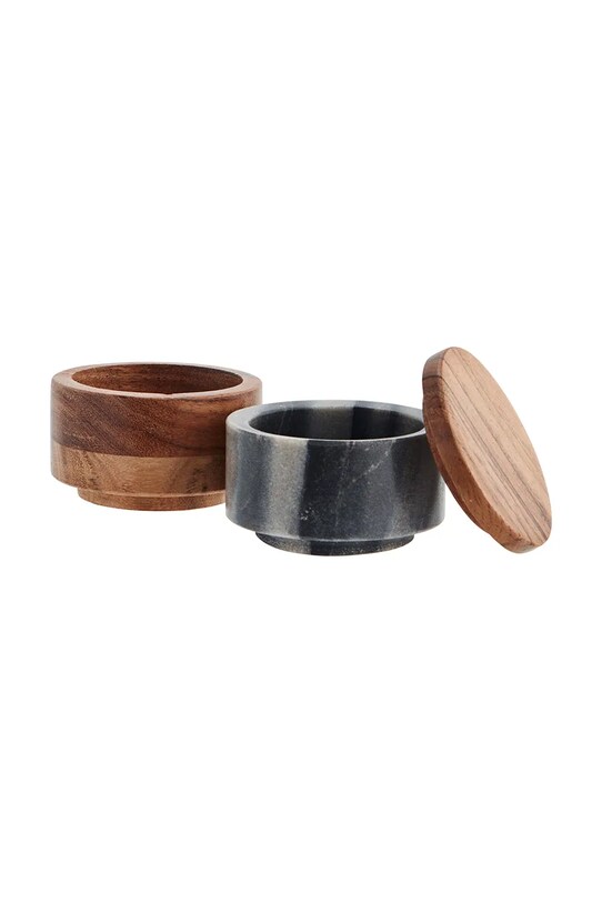 Madam Stoltz recipiente pentru condimente cu capac Marble 2-pack KT27536.GRY multicolor AA00
