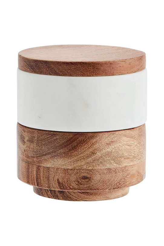 Nádoba s víkem Madam Stoltz Marble vícebarevná KT27536.WHT