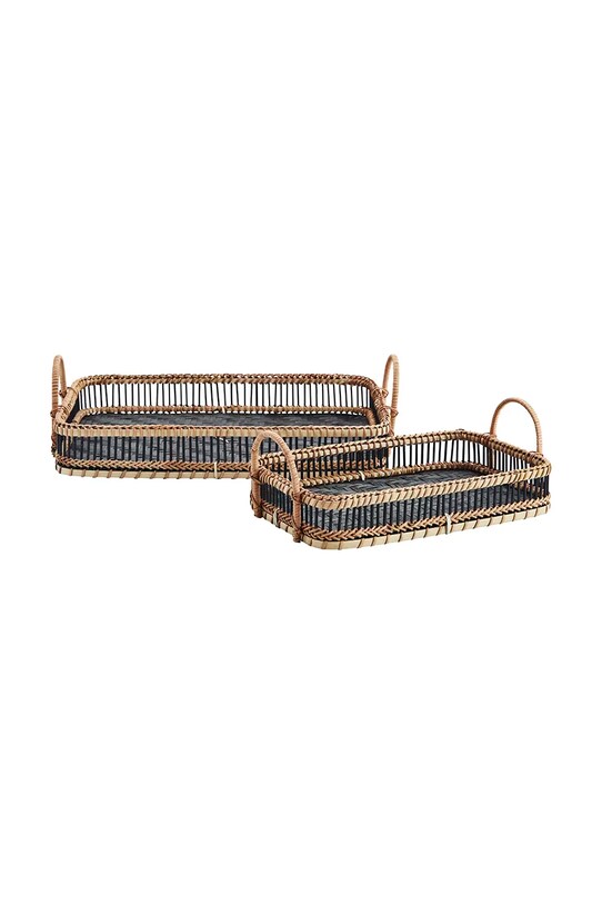 Podnosová súprava Madam Stoltz Bamboo 2-pak MK2711.45 viacfarebná AA00