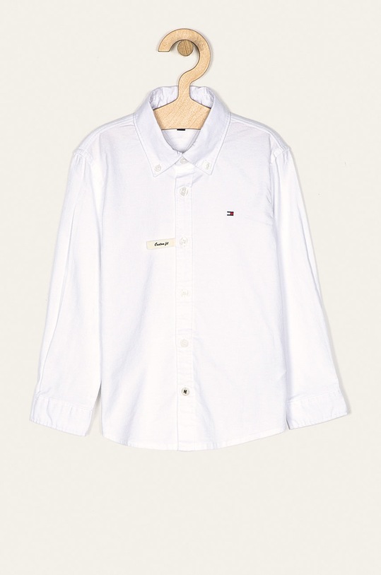 Tommy Hilfiger - Detská košeľa 86-176 cm s elastanom biela KB0KB03968