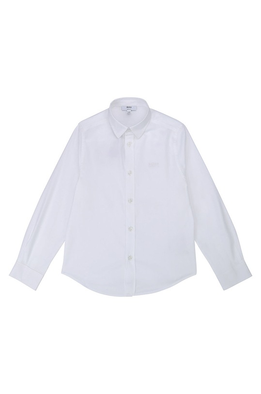 BOSS - Koszula dziecięca 104-110 cm J25P16.104.110 bawełna biały J25P16.104.110