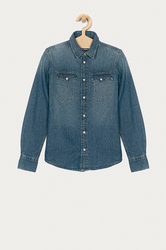 Jack & Jones - Camasa de bumbac pentru copii 128-176 cm lung albastru 12148417