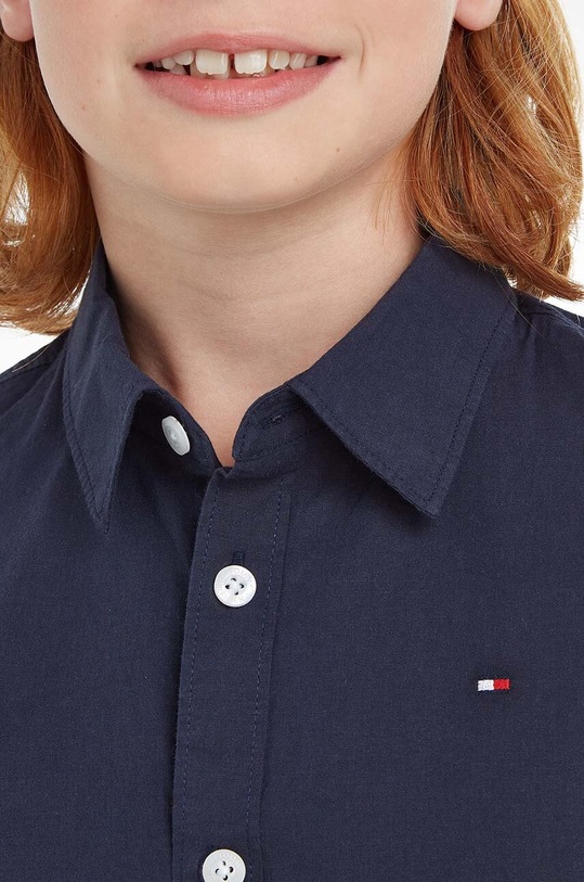 Παιδικό πουκάμισο Tommy Hilfiger KB0KB06965.NOS σκούρο μπλε