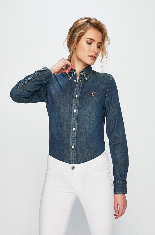 Polo Ralph Lauren - Koszula 211594681001 bawełna granatowy 211594681001