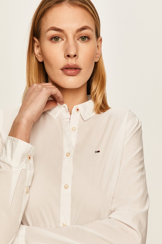 Tommy Jeans - Camasa lung alb DW0DW04432