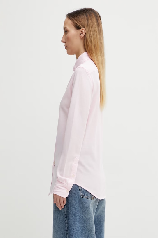 Polo Ralph Lauren koszula bawełniana 211664427002 różowy AA00