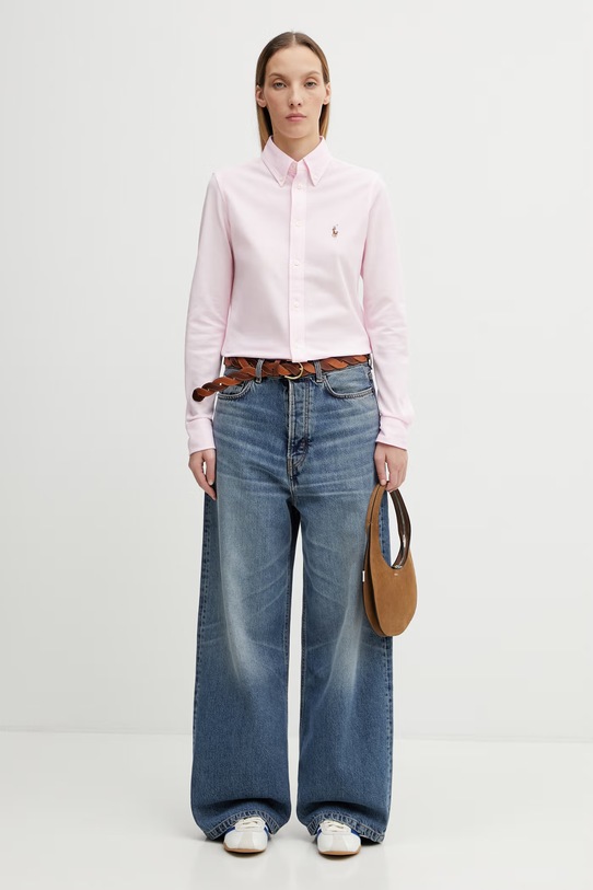 Polo Ralph Lauren koszula bawełniana 211664427002 różowy