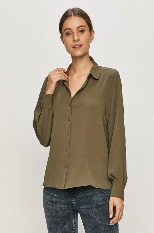 Jacqueline de Yong - Koszula z elastanem zielony 15226946