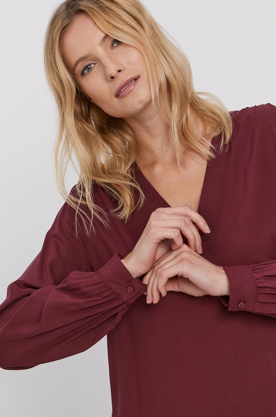 Jacqueline de Yong Bluză uni burgundia 15212759