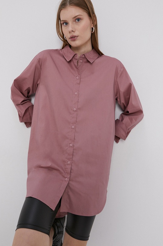 Košeľa Jacqueline de Yong jednofarebný ružová 15233486.