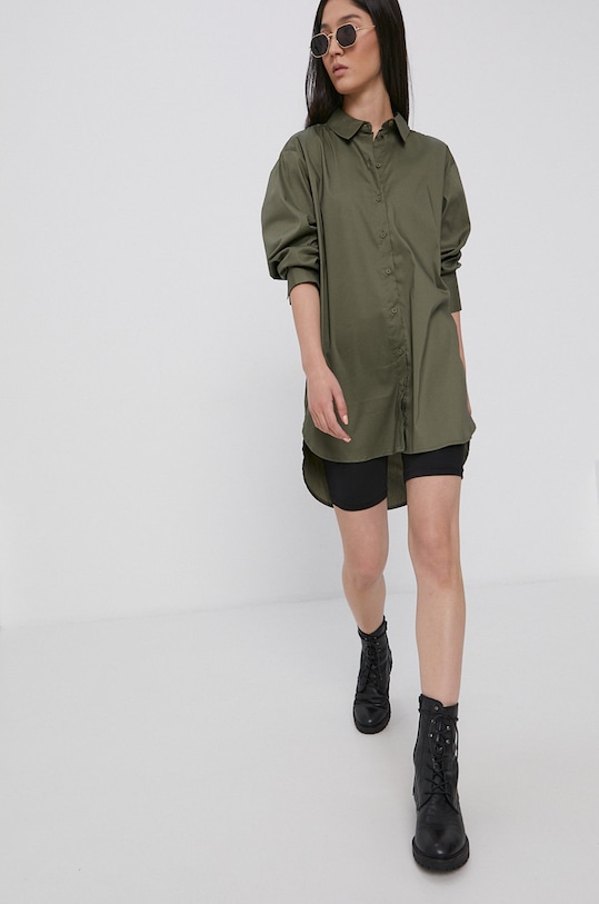 Jacqueline de Yong Koszula z elastanem zielony 15233486.