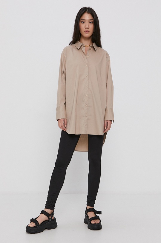Jacqueline de Yong Koszula z elastanem beżowy 15233486.