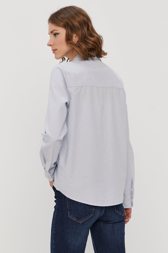 Pieces Koszula bawełniana niebieski 17087952