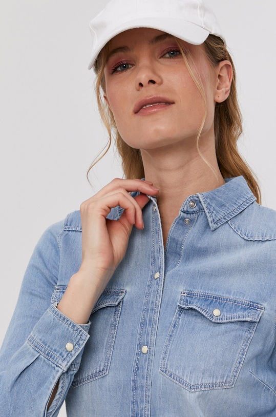 Košile Vero Moda hladký modrá 10209106