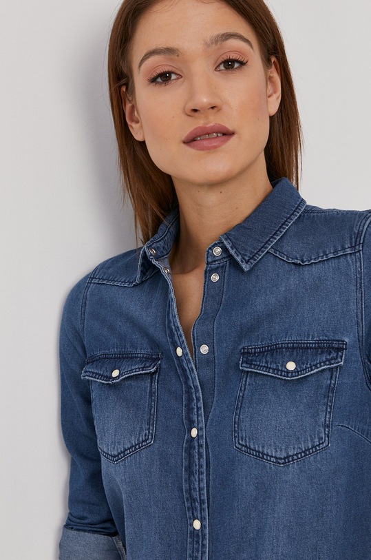 Vero Moda Koszula bawełniana niebieski 10209106