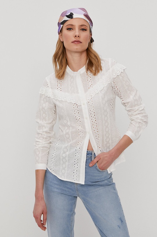 Bavlnená košeľa Vero Moda 10247655 biela AA00