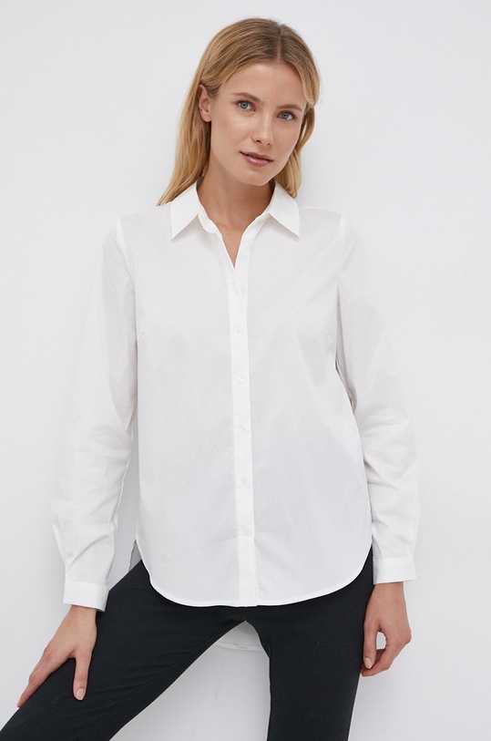 Vila - Koszula z elastanem beżowy 14069160