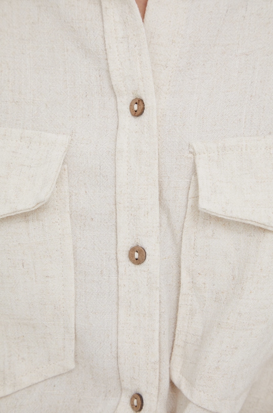 Y.A.S koszula z domieszką lnu 26025742 beżowy AA00