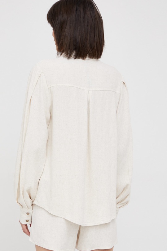 Y.A.S koszula z domieszką lnu beżowy 26025742