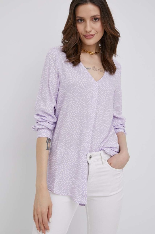 Košile Vila regular fialová 14067403.PastelLila