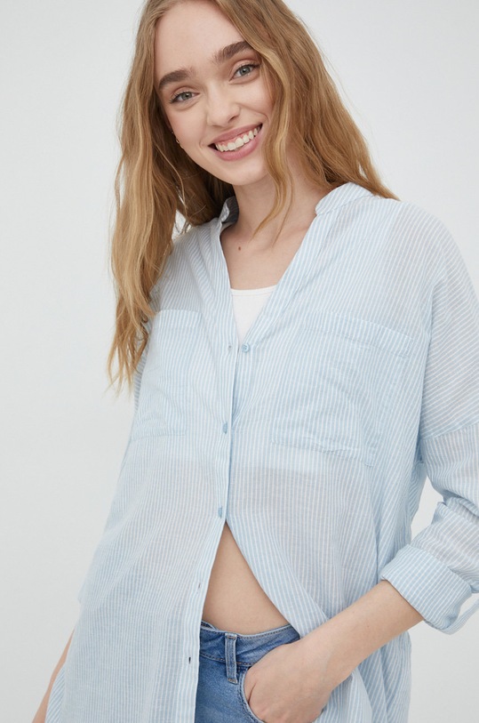 Bavlnená košeľa Vero Moda 10221554.BlueFog modrá