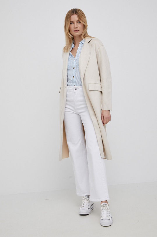 Košeľa Vero Moda 10243218.SnowWhite modrá AA00