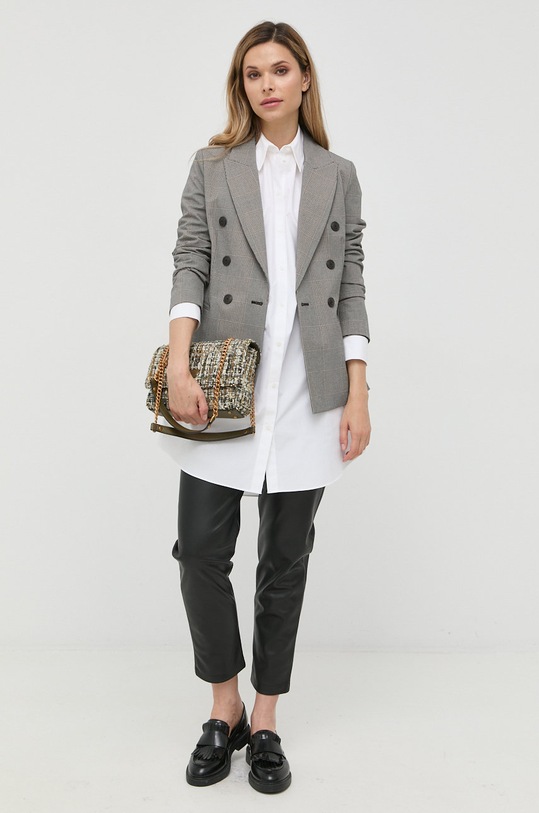 Odzież Karl Lagerfeld koszula bawełniana 225W1601 biały