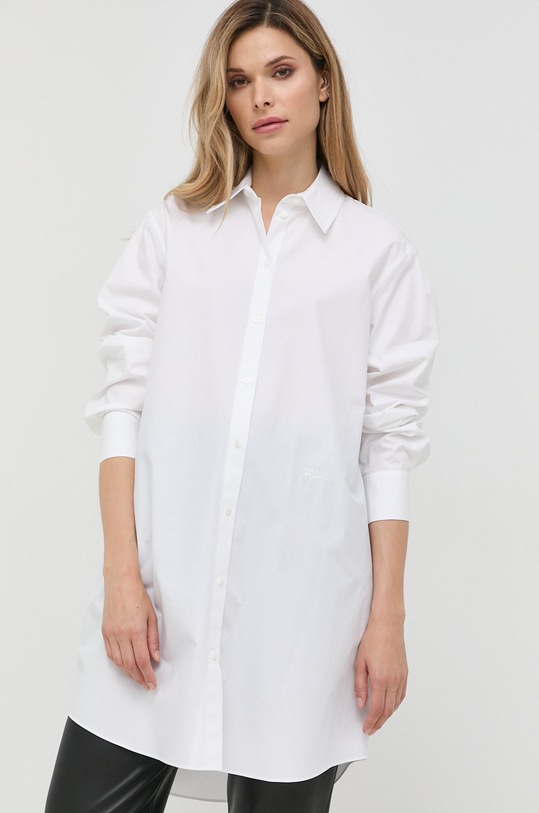 Karl Lagerfeld koszula bawełniana biały 225W1601