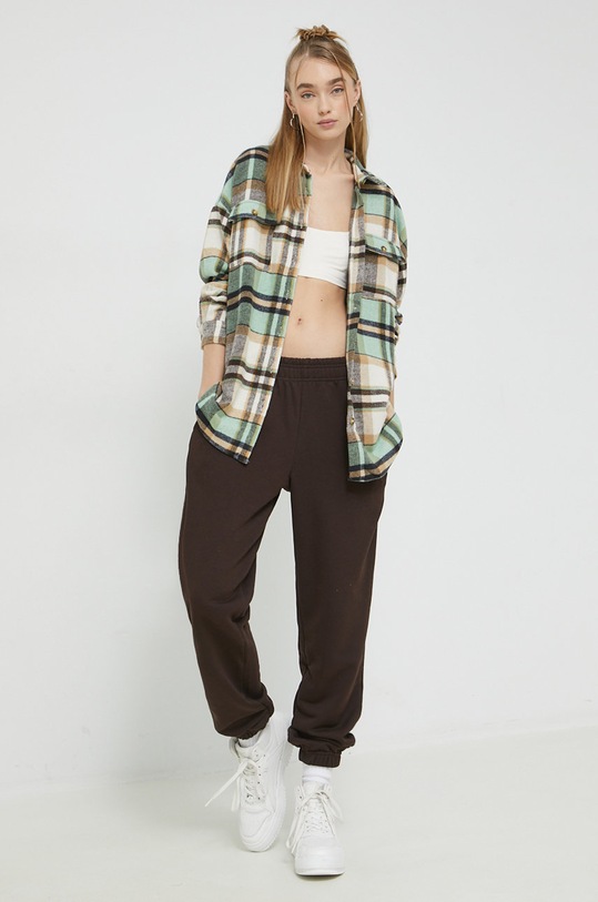 Košulja Noisy May Flanny 27012531.SugarSwizz zelena AA00