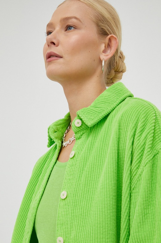 Хлопковая рубашка American Vintage PADO06AH22 зелёный