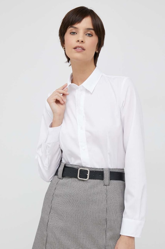 Seidensticker koszula bawełniana bawełna biały 60.080604