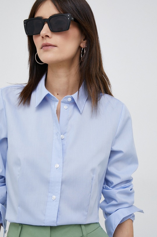 Seidensticker koszula bawełniana niebieski 60.080604