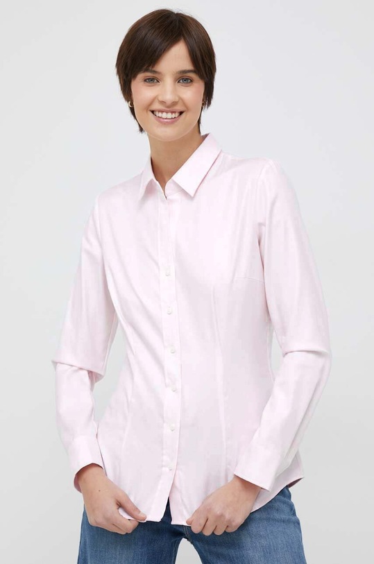 Seidensticker koszula bawełniana różowy 60.080645
