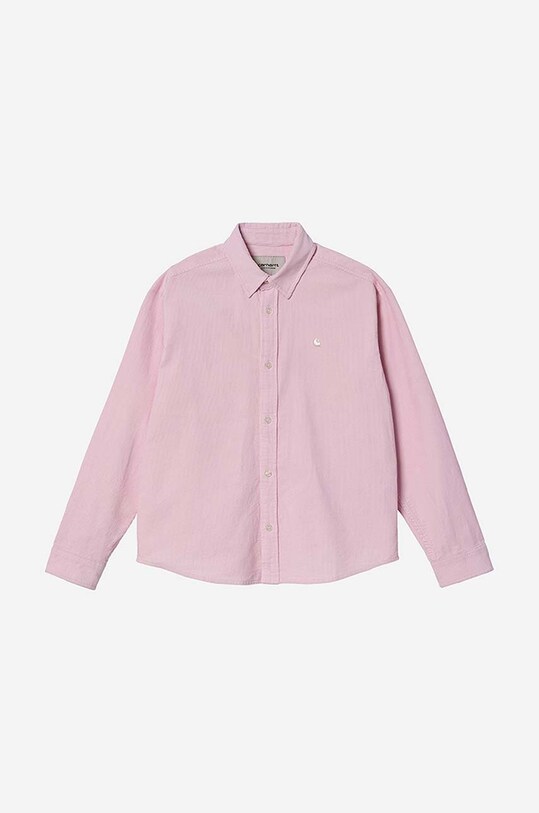 Одяг Бавовняна сорочка Carhartt WIP Madison Fine Cord I030055. рожевий