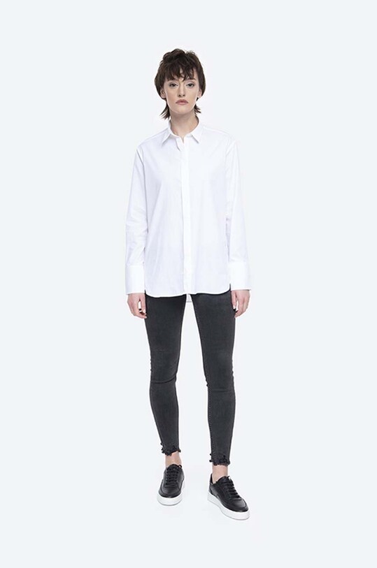 Bavlnená košeľa Norse Projects Maja Poplin NW40.0083.001 biela AA00
