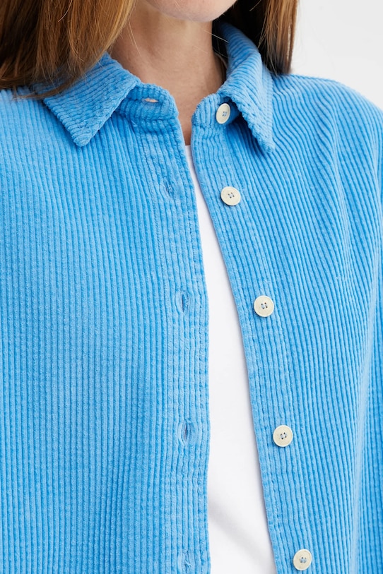 American Vintage koszula bawełniana PADO06A niebieski