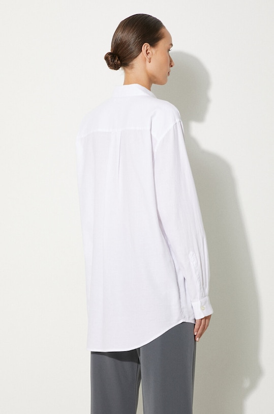 Odzież Samsoe Samsoe koszula bawełniana CAICO F14123548 biały