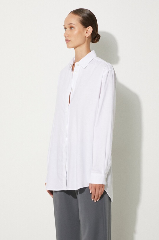 Samsoe Samsoe koszula bawełniana CAICO biały F14123548