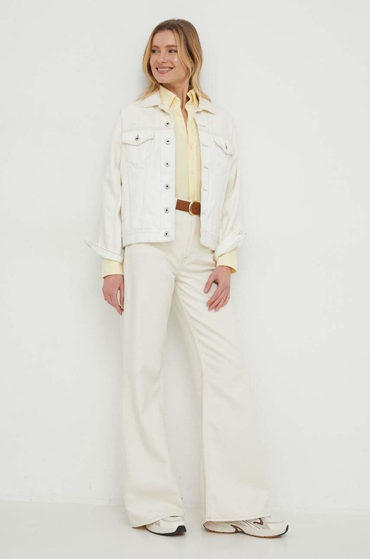 Polo Ralph Lauren camasa din bumbac 211924258 galben SS25