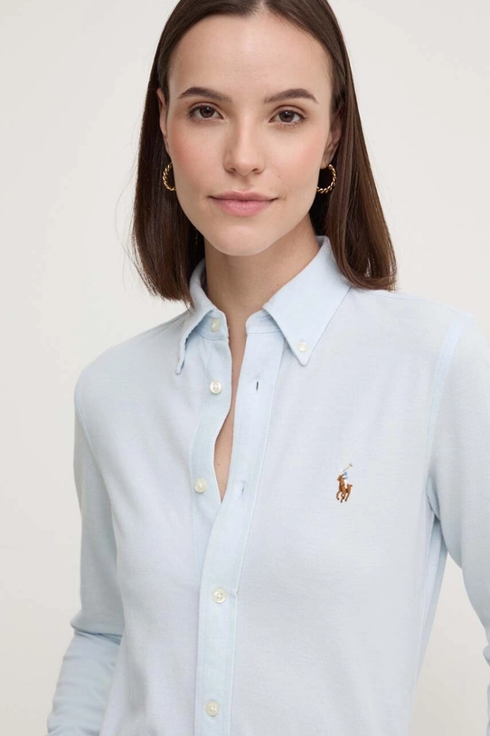 Pamučna košulja Polo Ralph Lauren plava 211924258