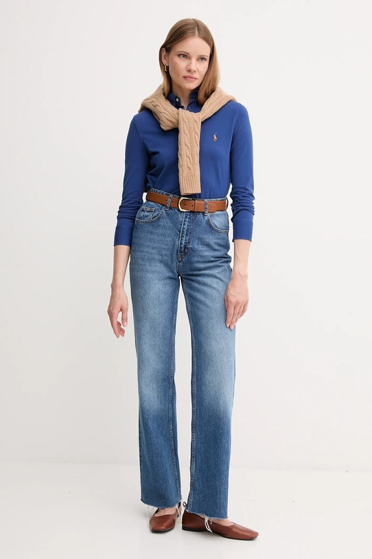 Polo Ralph Lauren cămașă din bumbac 211924258 albastru SS25