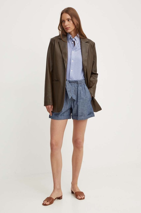 Bavlnená košeľa Polo Ralph Lauren 211924258 modrá AA00