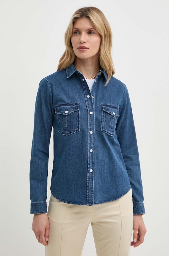 MAX&Co. cămașă jeans lung bleumarin 2418111034200