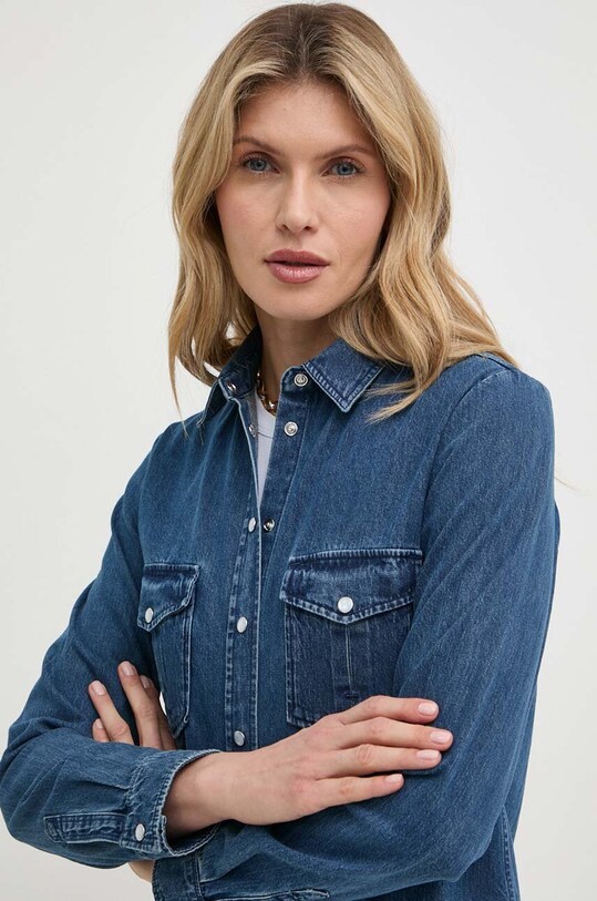MAX&Co. cămașă jeans bleumarin 2418111034200