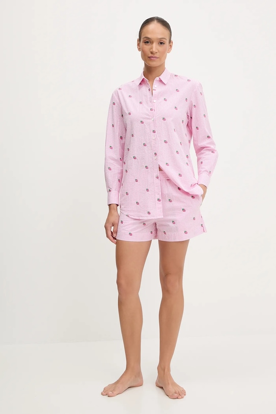 MC2 Saint Barth camicia in cotone BRIG001 rosa AA00