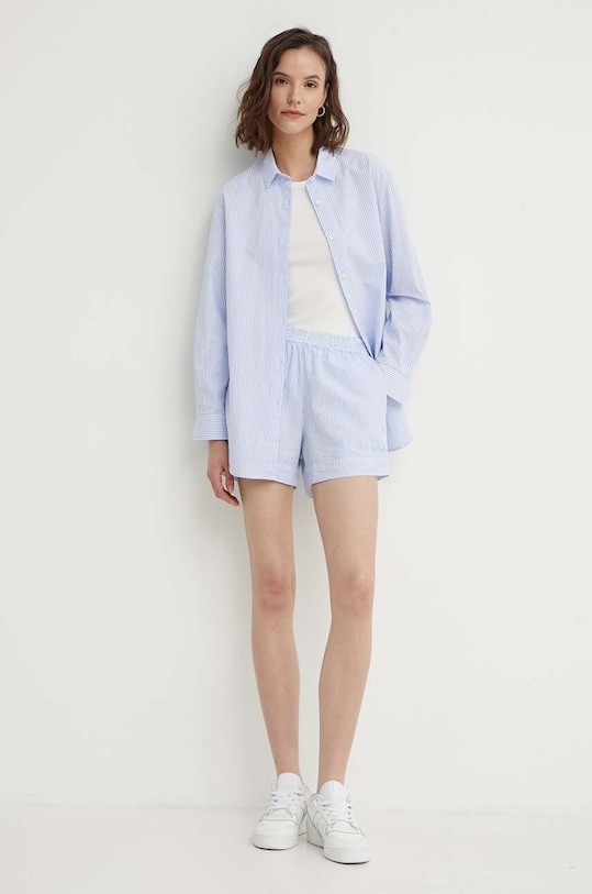 MC2 Saint Barth camicia in cotone BRIG001 blu AA00