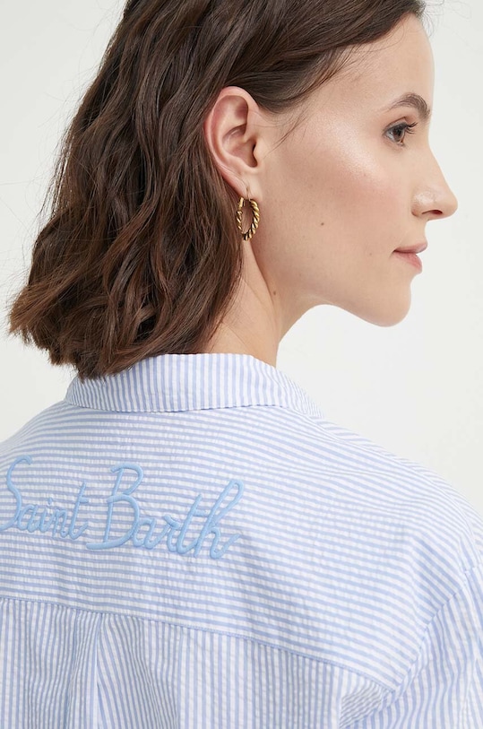 MC2 Saint Barth camicia in cotone BRIG001 blu