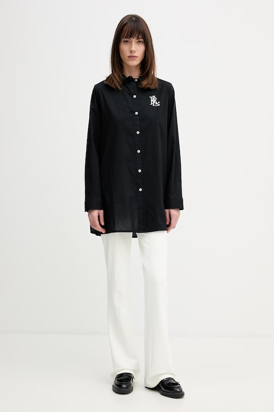 Bavlnená košeľa Lauren Ralph Lauren 20529276 čierna AA00